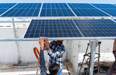 3kW residential rooftop solar installation in Moti Nagar, Lucknow