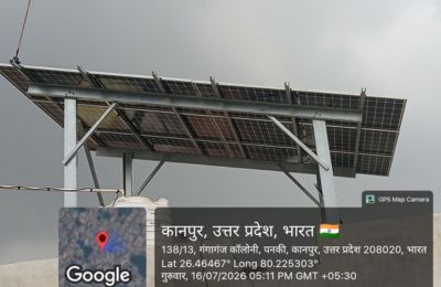 4kW residential rooftop solar installation in Panki, Kanpur